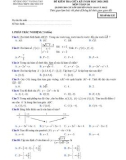Đề kiểm tra giữa học kì 1 môn Toán lớp 10 năm 2021-2022 có đáp án - Trường THPT Chuyên Vĩnh Phúc (Toán Chuyên)