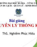 Bài giảng Nguyên lý thống kê: Chương 1 - ThS. Nghiêm Phúc Hiếu