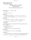 Đề thi học sinh giỏi môn Toán lớp 8 cấp trường năm 2019-2020 có đáp án - Trường THCS Phú Hải