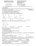 Đề kiểm tra giữa học kì 1 môn Vật lý lớp 10 năm 2022-2023 - Trường THPT Hồ Nghinh (Mã đề 318)