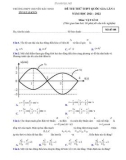 Đề thi thử THPT QG môn Vật lí lớp 12 năm 2021-2022 có đáp án (Lần 1) - Trường THPT chuyên Bắc Ninh (Mã đề 108)