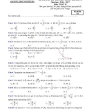 Đề thi thử THPT Quốc gia môn Toán năm 2017 lần 3 - THPT Ngô Sĩ Liên, Bắc Giang - Mã đề 721