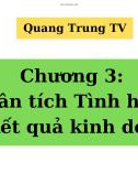 Bài giảng Phân tích tài chính doanh nghiệp 1 – Chương 3: Phân tích tình hình và kết quả kinh doanh