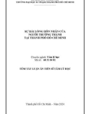 Tóm tắt Luận án Tiến sĩ Tâm lý học: Sự hài lòng hôn nhân của người trưởng thành tại thành phố Hồ Chí Minh