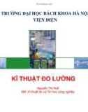 Bài giảng Kĩ thuật đo lường - Nguyễn Thị Huế