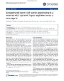 Báo cáo y học:  Extragonadal germ cell tumor presenting in a woman with systemic lupus erythematosus: a case report