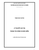 Luận văn Thạc sĩ Khoa học: Lý thuyết cực trị trong tài chính và bảo hiểm