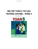 BÀI TẬP TOÁN 5 THI VÀO TRƯỜNG CHUYÊN – CHUONG V