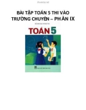 BÀI TẬP TOÁN 5 THI VÀO TRƯỜNG CHUYÊN – CHƯƠNG IX_1