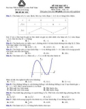 Đề thi học kì 1 môn Toán lớp 12 năm 2021-2022 có đáp án - Trường THPT Lương Thế Vinh, Hà Nội