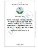 Khóa luận tốt nghiệp Dược sĩ: Phân tích đặc điểm lâm sàng, vi sinh và phác đồ điều trị nhiễm khuẩn do klebsiella pneumoniae tại Khoa Hồi sức tích cực, bệnh viện Bạch Mai