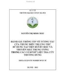 Khóa luận tốt nghiệp dược sĩ: Đánh giá thông tin về tương tác của thuốc điều trị ung thư sử dụng tại Viện Huyết học và Truyền máu Trung ương trong các cơ sở dữ liệu tra cứu thường dùng