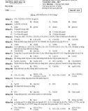 Đề kiểm tra 1 tiết môn Hoá lớp 12 (bài số 2) năm 2017 - THPT Bác Ái