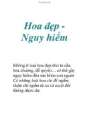 Hoa đẹp Nguy hiểm