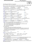 Đề thi giữa học kì 1 môn Hóa học lớp 12 năm 2022-2023 - Trường THPT Hồ Nghinh (Mã đề 009)
