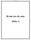 Bí mật của sắc màu (Phần 1).