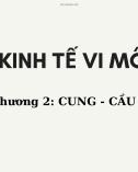 Bài giảng Kinh tế vi mô - Chương 2: Cung - Cầu