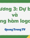 Bài giảng Kinh tế lượng - Chương 3: Dự báo và dạng hàm logarit