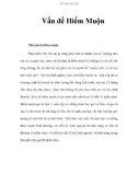 Vấn đề Hiếm Muộn