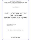 Tóm tắt Luận án Tiến sĩ Tâm lý học: Hành vi tự hủy hoại bản thân của vị thành niên ở các đô thị phía Nam, Việt Nam