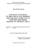 Luận văn Thạc sĩ Giáo dục học: Xây dựng và sử dụng “Từ điển thuật ngữ Moophy” cho việc dạy và học Vật lý ở trường phổ thông chương “Từ trường” lớp 11