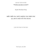 Luận văn Thạc sĩ Toán học: Biểu diễn đa thức không âm trên dải [0, 1] × R và một số ứng dụng