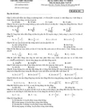 Đề thi thử tốt nghiệp THPT năm 2021 môn Vật lí có đáp án - Trường THPT Trần Phú (Lần 1)