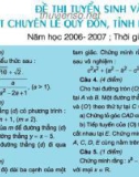 10 bộ đề chuyên Lê Quý Đôn 2006-2007