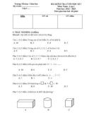 Đề thi học kì 1 môn Toán lớp 1 năm 2022-2023 - Trường Tiểu học Châu Sơn