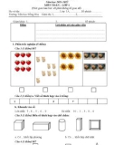 Đề thi học kì 1 môn Toán lớp 1 năm 2021-2022 có đáp án - Trường Tiểu học Đồng Hòa