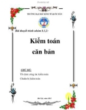 Tổ chức công tác kiểm toán Chuẩn bị kiểm toán