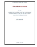 Sáng kiến kinh nghiệm THPT: Các biện pháp tạo sự hứng thú học Toán cho học sinh THPT thông qua việc dạy, học phần vectơ - Chương trình Hình học lớp 10