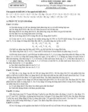Đề thi học sinh giỏi cấp tỉnh môn Hoá học lớp 12 năm 2019-2020 có đáp án - Sở GD&ĐT Phú Thọ