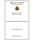 Khóa luận tốt nghiệp Văn học: Từ láy trong truyện ngắn Nam Cao