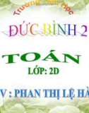 Giáo án điện tử Toán lớp 2: 13 trừ đi một số