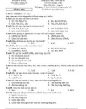 Đề thi học kì 2  môn Hóa học lớp 8 năm 2022-2023 có đáp án - Trường THCS Nguyễn Thị Lựu, Đồng Tháp