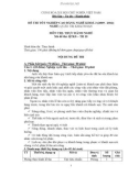 Đề thi tốt nghiệp cao đẳng nghề khoá 3 (2009 - 2012) nghề Quản trị khách sạn môn Thực hành nghề - Mã đề thi: QTKS - TH15