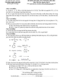 Đề thi học kì 1 môn Hóa học lớp 10 (chuyên) năm 2022-2023 - Trường THPT Chuyên Bắc Giang