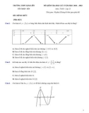 Đề thi học kì 1 môn Toán lớp 12 năm 2021-2022 có đáp án - Trường THPT Kim Liên, Hà Nội