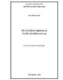 Luận văn Thạc sĩ Toán học: Số cân bằng fibonacci và số cân bằng lucas