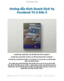 Hướng dẫn kinh doanh dịch vụ Facebook Từ A Đến Z