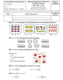 Đề thi học kì 1 môn Toán lớp 1 năm 2024-2025 - Trường Tiểu học Trần Quốc Toản, Tam Kỳ