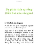 Sự phát sinh sự sống (tiến hoá của các gen)