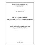 Khóa luận tốt nghiệp: Nhân vật nữ trong truyền thuyết dân gian người Việt