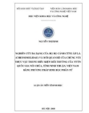 Luận án Tiến sĩ Sinh học: Nghiên cứu đa dạng của họ bọ cánh cứng ăn lá (Chrysomelidae) và mối quan hệ của chúng với thực vật trong điều kiện môi trường của vườn quốc gia Núi Chúa, tỉnh Ninh Thuận, Việt Nam bằng phương pháp sinh học phân tử