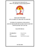 Đề tài nghiên cứu khoa học: Tác động của Emotional Intelligence (Trí tuệ cảm xúc) đến kết quả học tập của sinh viên Trường Đại học Nội vụ Hà Nội