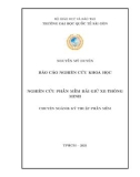 Báo cáo nghiên cứu khoa học: Nghiên cứu phần mềm bãi giữ xe thông minh