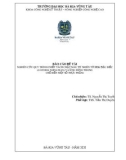 Đề tài nghiên cứu khoa học: Nghiên cứu quy trình chiết tách chất màu tự nhiên từ hoa đậu biếc (Clitoria ternatean) và ứng dụng trong chế biến một số thực phẩm