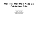 Truyện Cái Rìu, Cây Đàn Koto Và Cánh Hoa Cúc