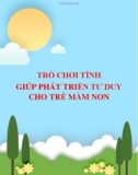 Trò chơi tĩnh giúp phát triển tư duy cho trẻ mầm non